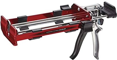 TAJIMA Caulk Gun - Dual Component Adhesive Convoy Duo with 26/1 Thrust Ratio & 1:1 and 2:1 Cartridge Compatibility - CNV-DSP26