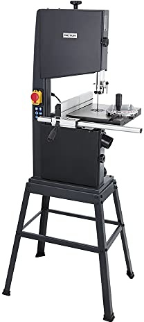 DICTUM® Sierra de cinta BS 270-10 – Máquina de corte de precisión para madera, potente y versátil para cortes rectos y curvos en carpintería