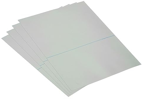PATIKIL 10.5 Polarized Film Sheets, 4 Pack Adhesive Polarizer Linear Polarizing Filter 21.7x16.5cm for Screen Photography Lighting, 0 Degree
