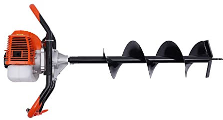 panfudongk Hochleistungs Erdbohrer Benzin Erdlochbohrer für Bohrmaschine 2.3 PS - Aluminium, PP, 52cc - Einfach zu Starten & Robust