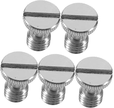 Veemoon Vite Per Treppiede 3/8 Pollici a Sgancio Rapido 5 Pezzi Viti a Zigrinata Per Montaggio Fotocamera Adatte Per Treppiedi e Accessori Fotografici