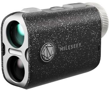 MiLESEEY Hochwertige Tasche Laser Entfernungsmesser Golf mit IP65 Wasserdicht,1000 Yards wiederaufladbarer Laser-Entfernungsmesser für Golf,0.1s Flaggenmast Verriegelung Vibration (Schwarz)