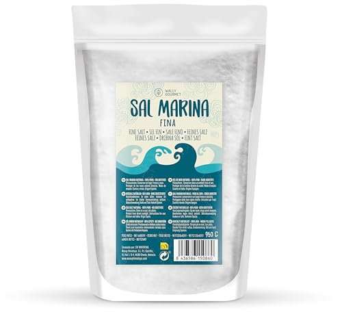 Sel de Mer 100% Naturel Non Raffiné – Minéral, Écologique, Haute Pureté, Parfait Pour La Cuisine – Qualité Supérieure. Sel Naturel Non Raffiné Origine : Espagne.