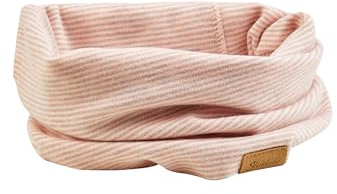Sterntaler Unisex baby tubhalsduk ränder vinterhalsduk, puderrosa melon, normal, Puderrosa Mel, En Storlek