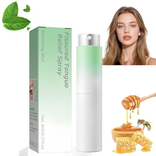Tongue Repair Spray & Dry Mouth Relief Treatment,Breath Freshener Spray for Sore Tongue,Moisturizing Oral Care Sp/ray for Fresh Breath,Universal Daily Use,Ton/gue Relief Treatment,Maintain Oral Health
