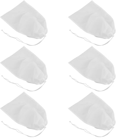 JECOMPRIS 10 Piezas Bolsas De Filtro Para Alimentos De Cocina Bolsa Para Leche De Frutos Secos Reutilizables Para Colar Jugos Leche De Almendras Soja Frío Yogur Filtro De Cocina