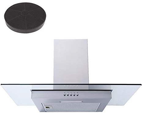 SIA FL70SS 70cm Flat Glass Stainless Steel Chimney Cooker Hood Fan And Filter