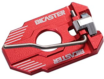 BICASTER Arrow Rest ambidestro Alluminio Magnetico Rimbalzo Regolabile (Rosso)