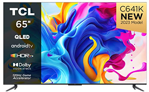 65C641K 65-inch QLED Television, 4K Ultra HD, Android Smart TV (Game master, Dolby Atmos, Freeview Play, Motion clarity, Hands-Free Voice Control, compatible with Google assistant & Alexa)