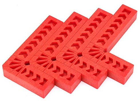 Right Angle Clamp, 4Pcs 90 Degree Positioning Squares Corner Clamps for Woodworking 90 Degree Clamp L Type Right Angle Ruler for Picture Frames, Boxes, Cabinets or Drawers (3 in)