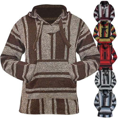 Mexican Baja Hoodie – Classic Drug Rug Pullover Sweater | Baja Hoodie for Men & Women | Mens & Plus Size Options Available
