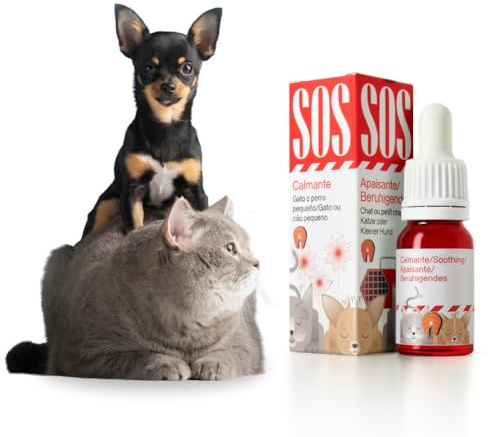 VOTUM Olio Calmante Gatti al Gusto Salmone | Rilassante Cani Ideale per Fuochi d’Artificio e Stress | Olio di Salmone Naturale e Vegano per Cani e Gatti Uso Quotidiano (Piccolo, Relax Salmone)