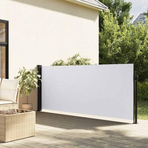 Generico Tenda da Sole Laterale Retrattile Bianco 120x600 cm,Casa e Giardino,Prato e Giardino,Vita all'aperto,Ombrelloni e parasole-4004496