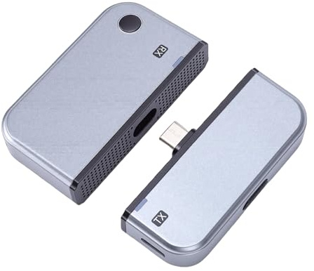 VBESTLIFE Typ C Trådlös HDMI-sändare och Mottagare, 165FT/50M, 1080P@60Hz, 5G+2.4G och Ljud för Telefon Tablet Bärbar PC för Att övervaka Projektor TV-box