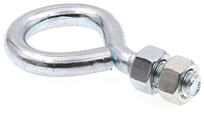 Prime-Line 9066782 Eye Bolts With Nuts, 3/8 In.-16 X 2-1/2 In., Zinc Plated Steel (20 Pack)