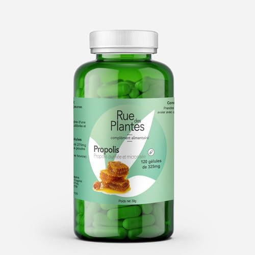 Propolis 1500mg – 120 Gélules Haute Concentration - Soutien Immunitaire, Antioxydant Naturel - Laboratoire Floralpina