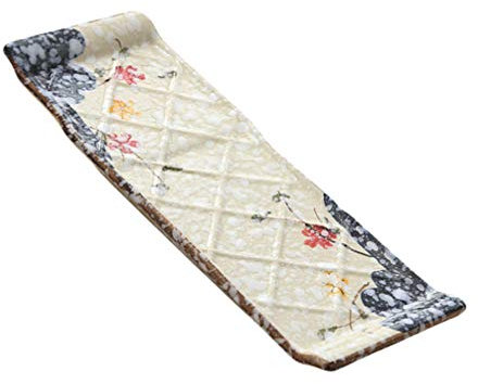 Cabilock Plat Céramique Japonais Assiette à Sushis Céramique Vaisselle pour Maison Restaurants