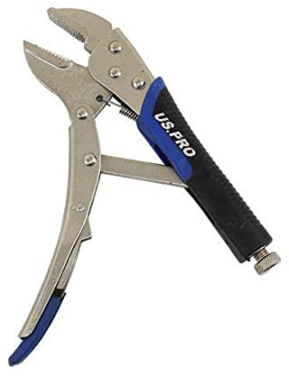 US PRO Tools 10 Inch Straight Jaw Locking Pliers with Soft Grip Handles 2697