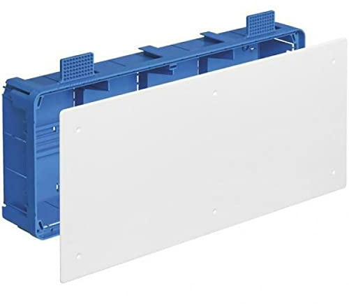 Vimar V72008 Scatola di derivazione (GW 850 °C) per pareti leggere con coperchio bianco e viti di fissaggio. Dimensioni 402x164x73,5 mm