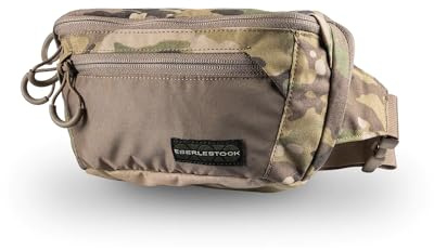 Eberlestock Bando Bag - Tactical Men's Fanny Pack w/Adjustable Waist Belt, Zippered Pockets, Compact Lightweight Belt Bag, Everyday Hip Pouch for Travel Outdoor Running Hunting, Multicam