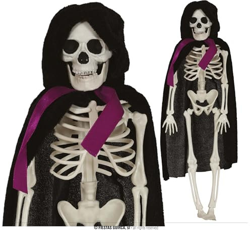 FIESTAS GUIRCA | Skelett Bräutigam Hängefigur (43 cm) - Halloween Dekoration für Skelett Themenpartys - Ideal für gruselige Umgebungen und Schreckensszenarien - Schwarz und Weiß