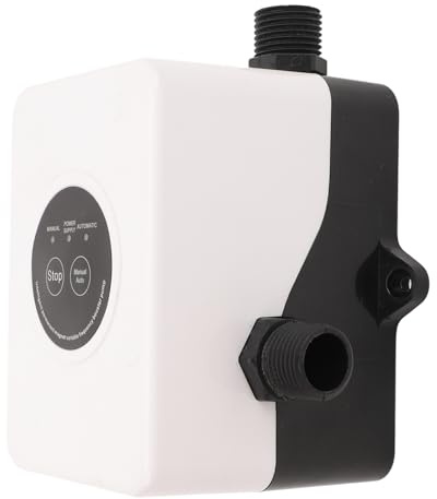 100W 24V Water Pressure Booster Pump, High Power, Low Noise and Steady Works, Built in Smart Water Flowing Switch, Compact Size, Ideal for Shower Heater, Taps, Toilets, Boilers