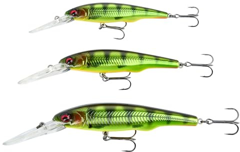 Savage Gear Gravity Twitch DR Señuelo, Cebo depredador Realista con Sistema de Lanzamiento Largo de tungsteno, acción de dardo frenético, sonajero Incorporado, Trucha lucioperca H M Roach 9.5cm 16.5g