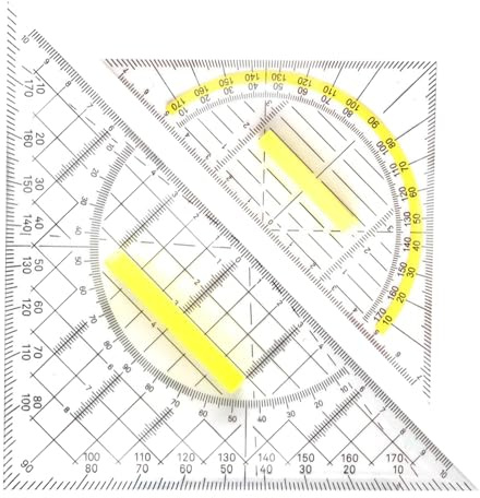 2 stycken geodtriangel med handtag, geodtriangel liten, flexibel geodtriangel stor storlek, triangel flexibel, geometriskt handtag stor triangel