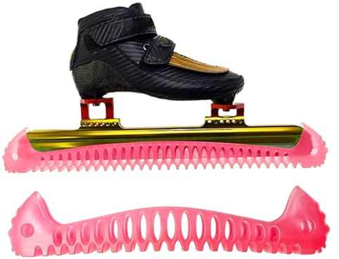1 paio di protezioni per pattini da hockey, elastiche, morbide, portatili, per pattinaggio su ghiaccio, per bambini, giovani, adulti, per neve, inverno, allenamento, uso quotidiano, per interni ed