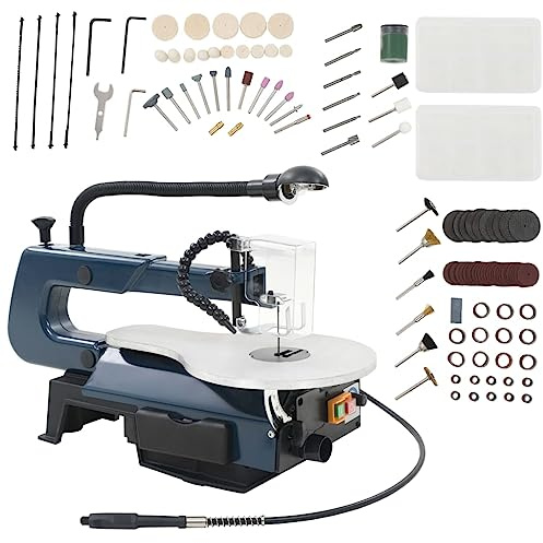Generico Set Sega a Scorrimento 108 pz 125 W 252 mm,Seghetti da traforo
