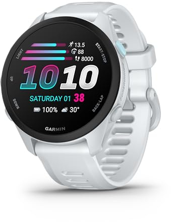 Garmin Forerunner 70 Löparklocka, AMOLED, 43mm, Vit
