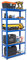 5 Levels 1500mm H x 750mm W x 300mm D Heavy Duty Steel Shelving Garage Racking Unit 150KG UDL Per Shelf