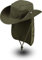 normani Buschhut Outdoor Schlapphut Outback mit abnehmbarem Nackenschutz Farbe Olive Größe XXL/63