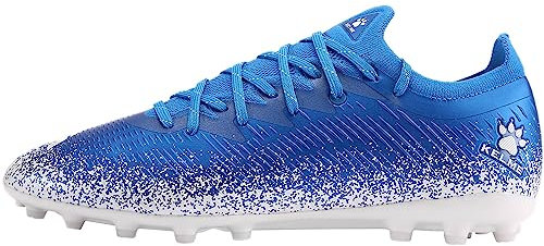 KELME Crampons de football Pro Fly-k pour homme, extérieur et intérieur, tailles juniors et adultes – Chaussures de football AG pour homme, bleu/blanc, 44 EU