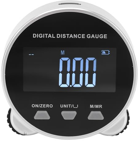 Misuratore di Distanza Digitale Misuratore di Nastro Digitale Ricaricabile Schermo LCD a Rulli Strumento Elettronico di Misurazione Rotolante a Lunga Distanza