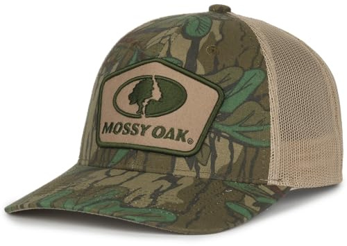 Outdoor Cap Men's Mofs53-mossy-oak-greenleaf-tan-one-size-fits-most Hat, Mossy Oak Greenleaf/Tan, Large