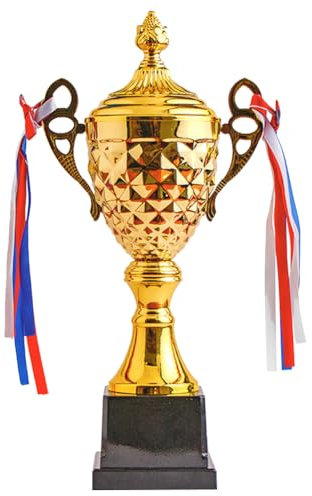 Starnearby Trofeo Oro, Coppa trofeogrande da 33 cm Trofeo Metallo per Competizioni, Tornei, Sportivi, Trofeo Premio per Bambini e Adulti