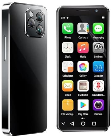 Mini Mobile Phone SOYES XS16 Pro 4GB RAM 128GB ROM Large Memory 4.0'' Touch Screen 2000mAh Android 10 Octa Core 4G LTE Dual SIM Face ID Small Smartphone