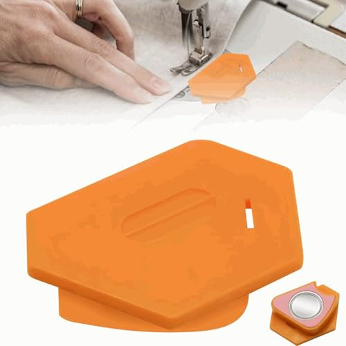 TECHZOCO Guia de Costura magnetica para Maquina de Coser, Guía magnética con Escala, Alineador magnético de Costura, Accesorio de Costura Poligonal extraíble Universal para Principiantes