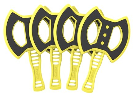 EastPoint Sports Axe Throwing Game Replacement Axes - 4 Pack Foam Set - Safe Indoor & Outdoor Toy - Choose Blue or Yellow