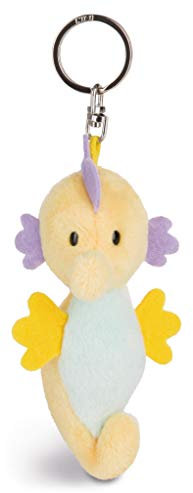NICI 43399, 10 cm Schlüsselanhänger Seepferdchen Trumpy, gelb/türkis