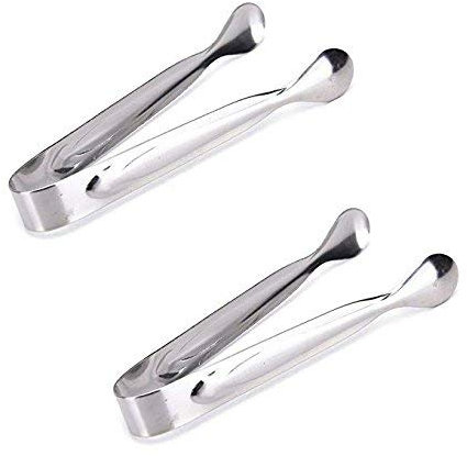 Pinze per zollette di zucchero Pinzette Clip da tè Ghiaccio per bustina di tè da tè Preparare il tè Zucchero alimentare 11 * 1.6 CM 2 pezzi Pratico e popolareDauerhaft Nützlich und praktisch Nettes