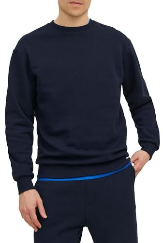 JACK & JONES Male Sweatshirt mit Rundhals Einfarbig Sweatshirt mit Rundhals
