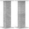 vidaXL Pflanzenständer 2 STK., Blumenständer Hohle Konstruktion, Dekosäule Podest für Pflanzen Dekoartikel, Blumenhocker Blumensäule, Betongrau Holzwerkstoff