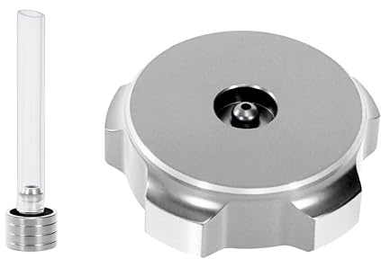 Tunejoy Tappi Serbatoio Carburante per Moto Copertura del Serbatoio del Benzina in Alluminio per ATV Dirt Bike Pit Bike 49 mm Argento