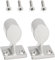 Create idea 2 STK. Boots-Handlauf-Beschlag-Endhalterung Stützrohr 7/8 Zoll (22,8 Mm) Edelstahl 316 mit Schrauben Kompatibel mit Handläufen Am Armaturenbrett der Kabinenseite Und Am Heck