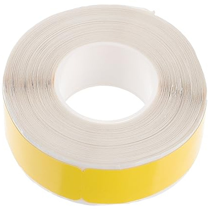 HOMSFOU Wire Label Tags Cable Marker Stickers 67 Yellow Self-Adhesive Waterproof Cord Labels Roll for D30 D11 Cable Printer for Wire Management