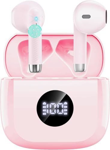 Cuffie Bluetooth Auricolari Bluetooth 5.4, Cuffie Wireless con 4 ENC Cancellazione Rumore Mic, Cuffie in Ear 40 Ore di Riproduzione, Cuffie Senza Filo HiFi Stereo IP7 Impermeabili per iOS & Android