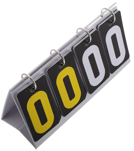 NIYANGLE Retourneur de Score Sportif en Plastique Petit Format pour Tennis de Table et Billard, Tableau d'Affichage Portable Adapté aux Étudiants et Joueurs Amateurs