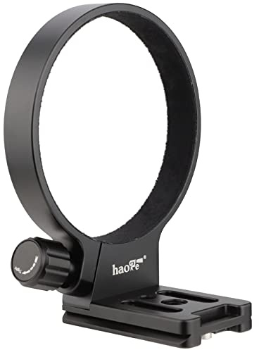 Haoge LMR-SM140 Lens Collar Replacement Foot Tripod Mount Ring Socket Stand Base for Sigma 100-400mm f/5-6.3 DG OS HSM Lens (Canon EF-Mount or Nikon F-Mount) Built-in Arca Type Quick Release Plate